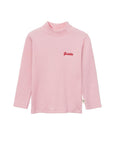 Goldie + Ace - rib high neck tee - pink