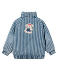Goldie + Ace - hey buddy pinstripe denim jacket