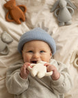 Moonie - rubber teether - bear - cappuccino