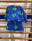 Bobo Choses - kids - lucky clover allover skirt - blue