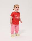 Bobo Choses - baby - patch jogging pants - pink