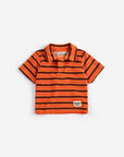 Bobo Choses - baby - Striped brick terry cloth polo