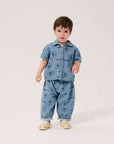 Bobo Choses - baby - Pickles The Dog all over denim shirt