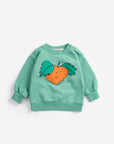 Bobo Choses - baby - Tangerine sweatshirt