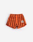 Bobo Choses - baby - Striped Brick terry cloth shorts