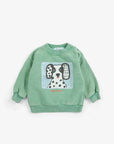 Bobo Choses - baby - van dog sweatshirt - green