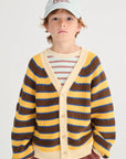 Bobo Choses - kids - striped cardigan