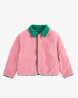 Bobo Choses - kids - clover reversible sheepskin jacket - green