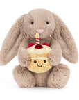 Jellycat - bashful birthday bunny - beige