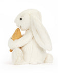 Jellycat - bashful - bunny with star - medium - cream
