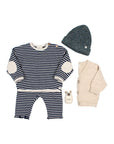 Buho - bb - soft jersey stripes sweatshirt - navy