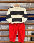 The campamento - kids - stripes sweatshirt - grey