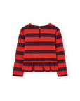 The animals observatory - kids - scamper longsleeve - red