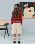 The animals observatory - kids - scamper longsleeve - red