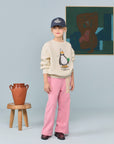 The animals observatory - kids - bear sweatshirt - raw white