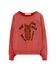 The animals observatory - kids - shark warm sweatshirt - red