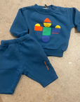 Bobo Choses - fun - baby - fleece sweatpants - blue