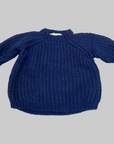 Pequeno tocon - wool sweater - cobalt blue