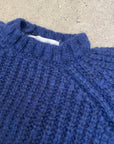 Pequeno tocon - wool sweater - cobalt blue