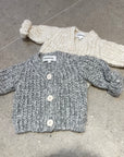Pequeno tocon - 2077 - soft wool cardigan - grey