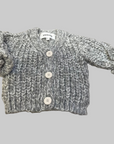 Pequeno tocon - 2077 - soft wool cardigan - grey