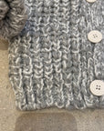 Pequeno tocon - 2077 - soft wool cardigan - grey