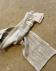 Pequeno tocon - 5017 - soft wool baby scarf - light grey