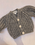 Pequeno tocon - 2060 - wool cardigan - grey melange