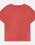 Weekend house kids - pom pom dog t-shirt - red