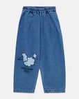Weekend house kids - pom pom dog denim pants