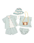 Buho - bb - gingham top - aqua