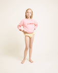 Buho - kids - fleece girly sweatshirt - sugar