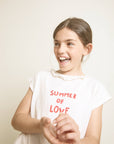 Buho - kids - terry girly t-shirt - ecru