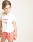 Buho - kids - terry girly t-shirt - ecru