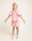 Buho - kids - girly shorts - sugar pink