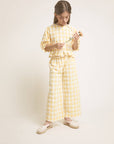 Buho - kids - gingham blouse - sun