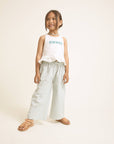 Buho - kids - gingham pants - aqua