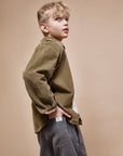 Buho - kids - denim pants - grey