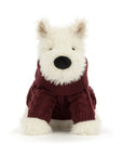 Jellycat - munro scottie dog with winter jumper