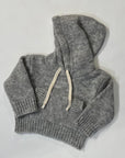 Pequeno tocon - 1075 - hooded wool sweater - grey