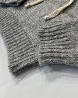 Pequeno tocon - 1075 - hooded wool sweater - grey
