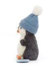 Jellycat - peanut penguin snowboarding