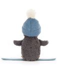 Jellycat - peanut penguin snowboarding