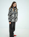 Repose ams - wide leg denim pants - slate grey