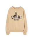 The animals observatory - kids - killifish sweatshirt - soft brown