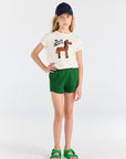 The animals observatory - kids - rooster t-shirt - raw white