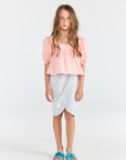 The animals observatory - kids - mandril blouse - soft pink