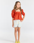The animals observatory - kids - dragonet shorts - white