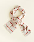 HVID - igor scarf - cream/red