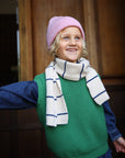 HVID - igor scarf - cream/blue